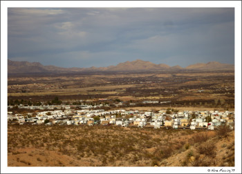 Aerial view of the SKP Park from the back-side hills
