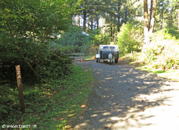 View of super-small tent sites in C/D loop. This is C24