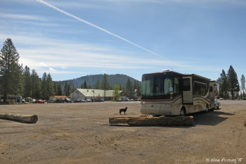 Front View of our site. We were parked at the far north end. Unfortunately this is where truckers park too.