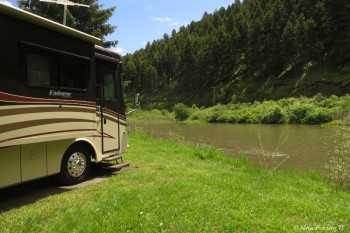 Our river-front site at Hillguard Junction (site 15)