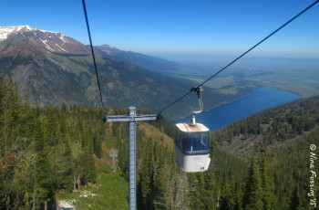 On the tram by Wallowa State Park
