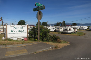 View of entry into park from main road