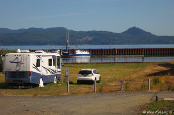 One of water-view sites. Notice how close we are to the water & riverfront trail.