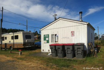View of main office. This is often closed. The park manager is usually in his trailer site 26.