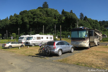 Front view of our site. When I took this pic the 2 sites next to us were empty.