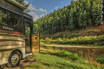 Our riverside camp at Hilgard Junction