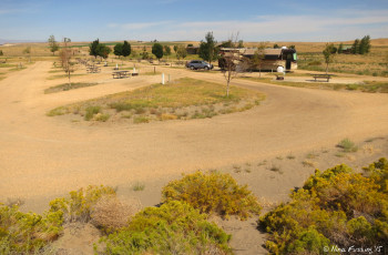 Side view of our site in Eagle Cove Loop. We were the only campers in this portion of the campground.