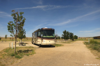 Front view of our site in Eagle Cove. Site #85.