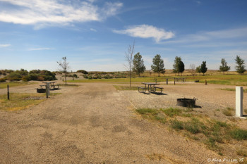 Typical pull-through site in Eagle Cove. This is #88 on left with #86 on right.