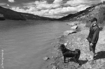 Playing with Polly at Slide Lake