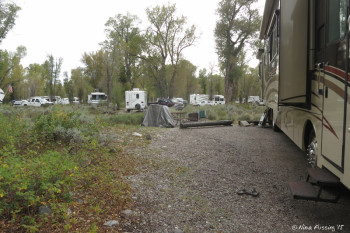 Loop C - View of our "sitting area" in 127. It was spacious enough, but we had far too many RV's around us in the back.