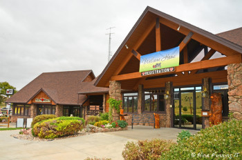 View of main lodge and mini-mart
