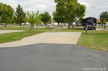 View of a typical site. This is #187. All are concrete, flat and very spacious.
