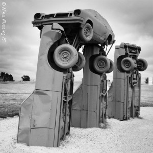 Super cool car art in the middle of NE. Oh yeah!