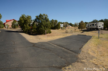 View down 2nd loop. Site #28 on right.