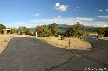 View of more "prime waterview" sites. Site #55 on left, with #53 on right.