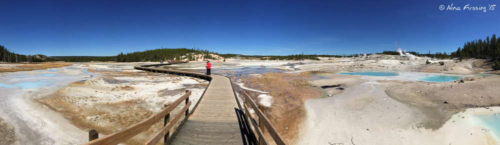 iPhone Panorama on the walkway in Porcelain Basin