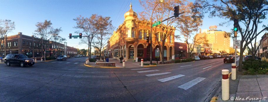iPhone pano of lovely downtown Rapid City, SD