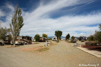 View of one of front rows near entry to the park. This is Daylilly street. Site #1 on right.