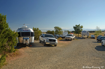 View towards end of Yucca area. Airstream in site #24 on left, with #23 behind it.