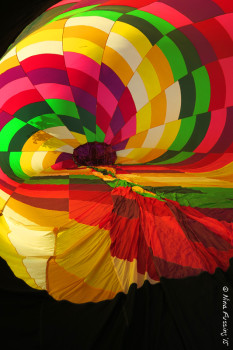 The inside of a balloon is pure abstract art