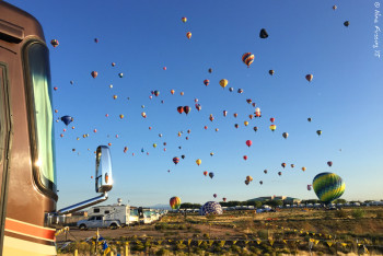 The launch view from our site at the boomers. We had great "seats".