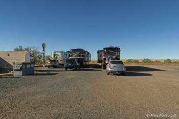The full hookup sites near the entrance of the park. Site 20, 21, 22 left to right.