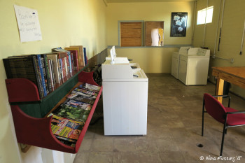 View inside the laundry. This was clean & machines were good.