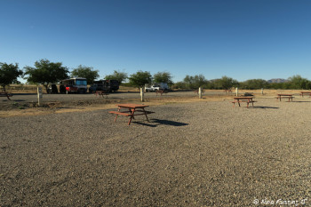 View to the right side of our site. Site #107-#111, all empty.