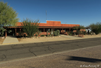 View of main entrance & clubhouse.