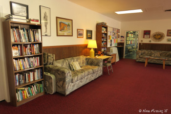 View inside clubhouse