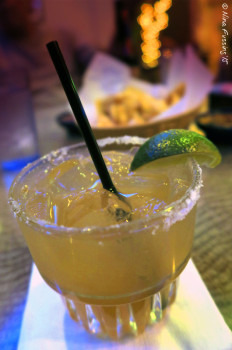 Blue Coyote margarita. It packs a punch.