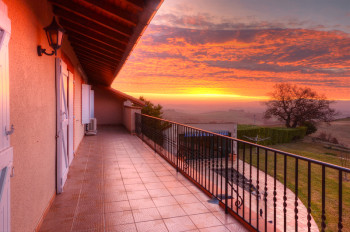French sunrise from my father's terrace