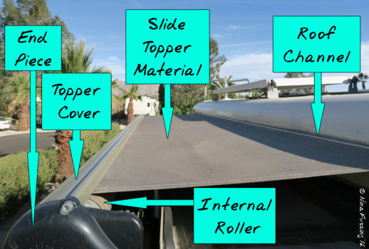There's really only a few pieces to the slide toppers