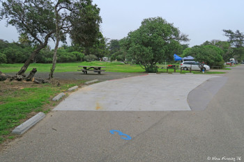 View of disabled access site near entrance of campground. This is site #3