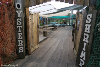 Next-door Rough Bar. Excellent beer and cioppino here. Plus the outdoor area is dog-friendly.