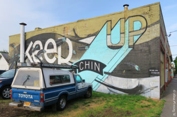 And uplifting street graffiti