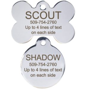 Pet tags are cheap and easy