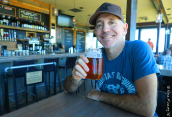 Paul enjoys a Brew at Pickled Fish