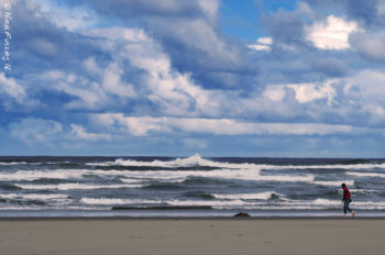Windy day on the beach