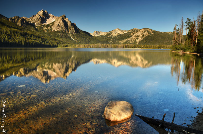 Crystal clear reflections at Stanley Lake