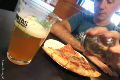 Pepperoni & Beer - Paul is in heaven!