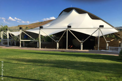 The grassy picnic area at Sun Valley Pavillion