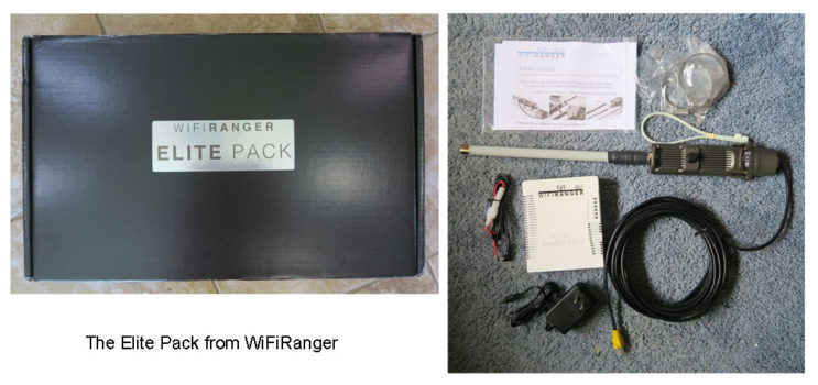 Package contents of the WiFiRanger Elite Pack