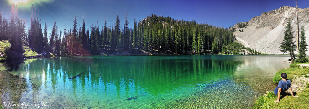 Panorama from Norton Lake -> Polly would've loved this hike!