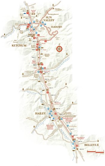 The Wood River Trail is 20 miles of easy, paved riding.