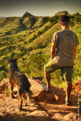 Polly and Paul at Scoria Overlook in TRNP