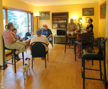 After hours socializing at 4e Winery