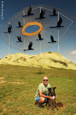 Paul & Polly pose by Flying Geese
