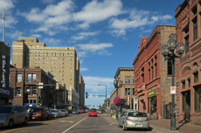 Downtown Duluth has lots of old brick charm